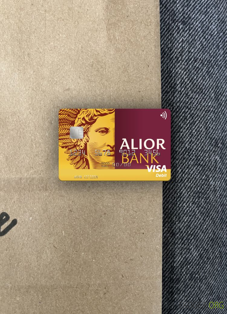 Pologne Alior Bank carte de débit visa photolook ,